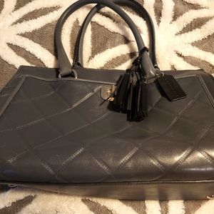 Rare Gray Quilted Coach